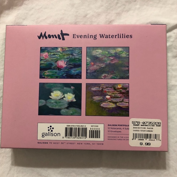 Monet Waterlilies Notecards - Picture 2 of 2